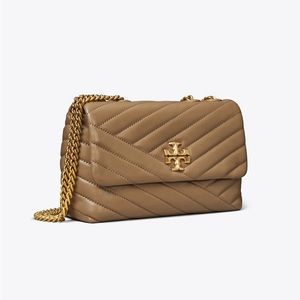 Tory Burch Small Kira Chevron Convertible Shoulder Bag in Sandpiper
